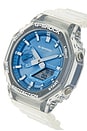 view 3 of 4 GA2100 Bold Metallic Series Watch in Skeleton & Blue