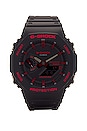 view 1 of 4 Watch in Black & Red