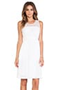 view 1 of 5 Geri Racerback Fit & Flare Lace Dress in Blanc