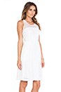 view 2 of 5 Geri Racerback Fit & Flare Lace Dress in Blanc