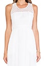 view 5 of 5 Geri Racerback Fit & Flare Lace Dress in Blanc