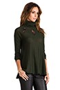 view 2 of 5 Pull Armada Col Cheminée en Evergreen/Noir in Evergreen & Noir