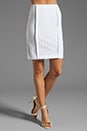 view 1 of 7 Eyelet Pencil Skirt in Blanc
