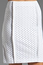 view 4 of 7 Eyelet Pencil Skirt in Blanc