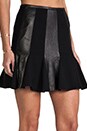 view 5 of 6 Jupe Alala Cuir et Interlock in Noir