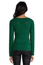 view 3 of 4 Abbey Pointelle Top in Pine