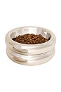 view 1 of 4 Elevated Halo Pet Bowl in Chrome