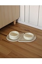 view 3 of 4 Drop Pet Food Bowl Mats Set Of 2 in Sand
