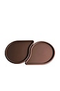 view 1 of 3 Drop Pet Food Bowl Mats Set Of 2 in Espresso
