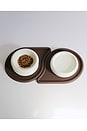 view 3 of 3 Drop Pet Food Bowl Mats Set Of 2 in Espresso