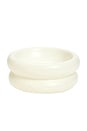 view 1 of 3 ELEVATED HALO PET BOWL ELEVATED HALO PET BOWL   in White