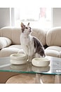 view 2 of 3 ELEVATED HALO PET BOWL ELEVATED HALO PET BOWL   in White