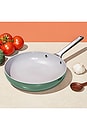 view 3 of 3 POÊLE EN CÉRAMIQUE NON-STICK CERAMIC FRY PAN in Sage