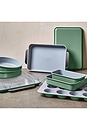 view 3 of 3 LOT DE MOULES À PÂTISSERIE NON-TOXIC CERAMIC NON-STICK MEGA BAKEWARE SET in Sage