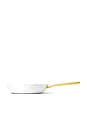 view 2 of 3 10.5 Inch Non-stick Ceramic Fry Pan in White & Gold