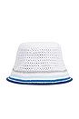 view 2 of 2 SOMBRERO in White & Blue