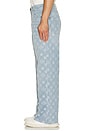 view 2 of 6 Relaxed Fit Monogram Jeans in Bleached Monogra M Denim