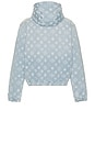 view 3 of 7 Cashmere Terry & Denim Reversible Jacket in Bleached Monogra M Denim