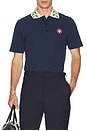 view 4 of 5 Classic Laurel Pique Polo in Navy