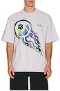 view 1 of 4 Flaming Tennis Ball Oversized T-Shirt in Flaming Tennis Ball