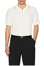 view 1 of 5 Tennis Boucle Polo Shirt in white