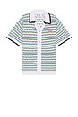 view 4 of 5 Tuck Stitch Short Sleeve Shirt in Multi