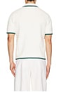 view 2 of 5 Boucle Short Sleeve Polo in White