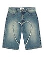 view 4 of 4 SHORTS DENIM LOVE in Off Blue