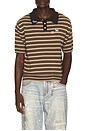 view 1 of 5 Pin-Up Patrol Polo in Stripe
