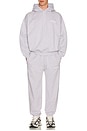 view 4 of 5 PANTALON SWEAT in Light Grey Marl