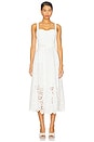 view 1 of 3 Calypso Dress in White Embroidered Eyelet