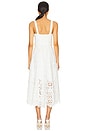 view 3 of 3 Calypso Dress in White Embroidered Eyelet