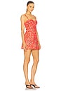 view 2 of 3 Claudine Mini Dress in Classic Paisley Orange