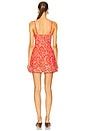 view 3 of 3 Claudine Mini Dress in Classic Paisley Orange