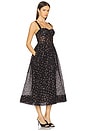 view 2 of 3 Pheobe Midi Dress in Stamped Dot Black