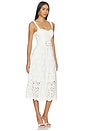 view 2 of 4 Calypso Dress in Trellis Eyelet White