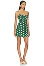view 2 of 3 MINIVESTIDO CHERRY in Polka Dot Green