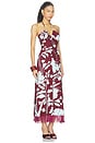 view 2 of 3 Shelter Island Maxi Dress in Botanic Maroon