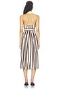 view 3 of 4 Quentin Midi Dress in Brown Ivory Stripe