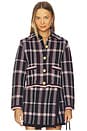 view 1 of 4 Delilah Cardigan in Navy Plaid