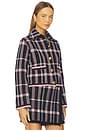 view 2 of 4 Delilah Cardigan in Navy Plaid