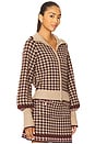 view 2 of 4 Lyss Jacket in Houndstooth Multi Taupe