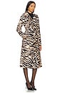 view 2 of 3 Karlie Trench in Zebra Blush