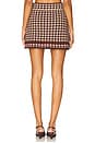 view 4 of 6 Lynne Mini Skirt in Houndstooth Multi Taupe