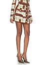 view 2 of 6 JUPE FATIMA in Painted Plaid Brown