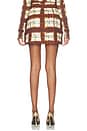 view 5 of 6 JUPE FATIMA in Painted Plaid Brown