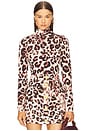 view 1 of 4 Suzie Top in Abstract Cheetah Ivory