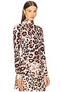 view 2 of 4 Suzie Top in Abstract Cheetah Ivory