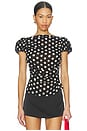 view 1 of 4 Melissa Top in Joelle Dot Black