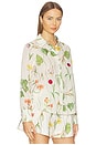 view 2 of 4 CHEMISE À MANCHES LONGUES RELAXED in Flora Trail Ivory